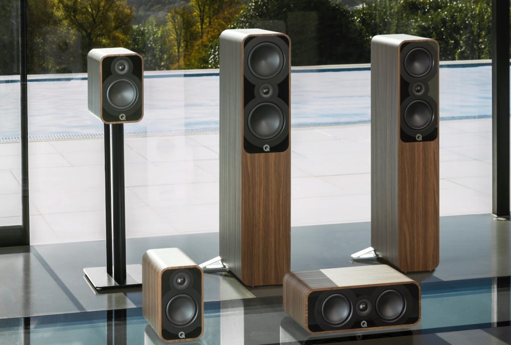 Q Acoustics 5000 Series Rosewood No Grilles