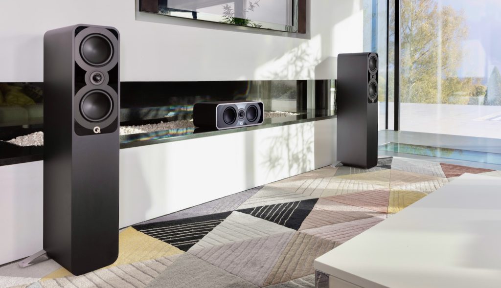 Q Acoustics 5040 And 5090 Black Lifestyle