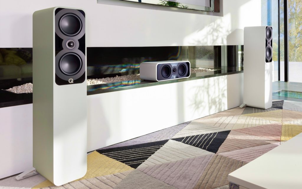 Q Acoustics 5040 White Fllorstanding Speakers